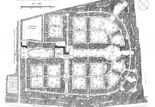 Draft plan of the central cemetery, 1939, &copy; Hans Winter