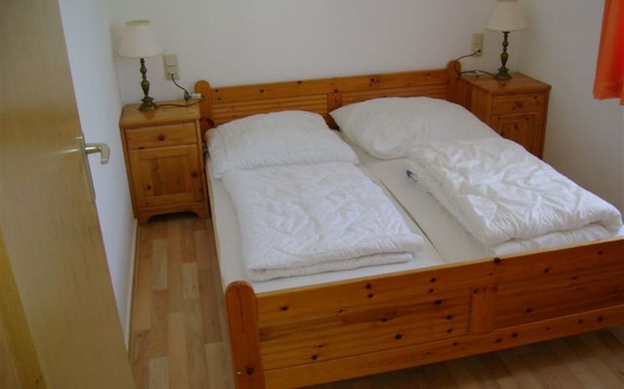 Slaapkamer Jagdweg 24, &copy; Ferienbungalow Jagdweg 24