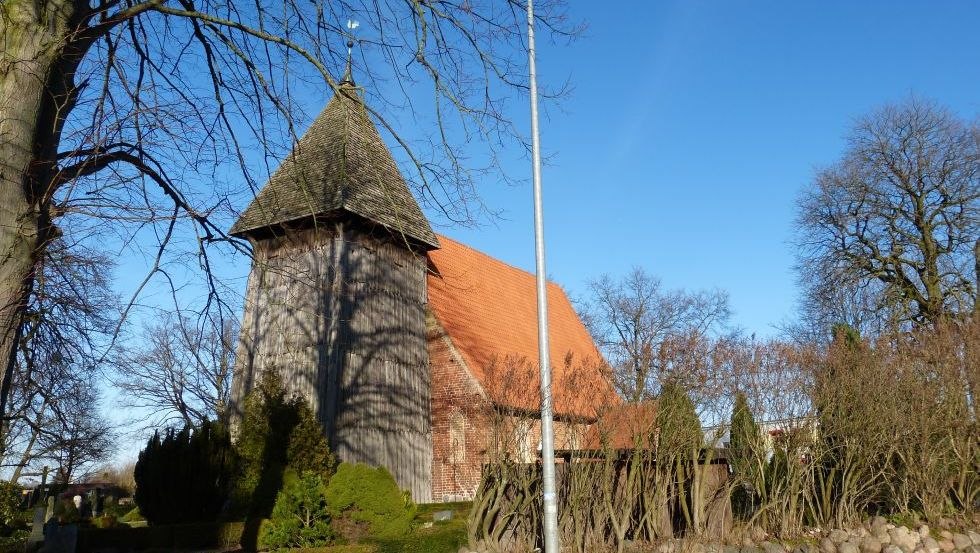 Kościół wiejski w Rethwisch, widok ukośny, © VMO, M. Jeschke