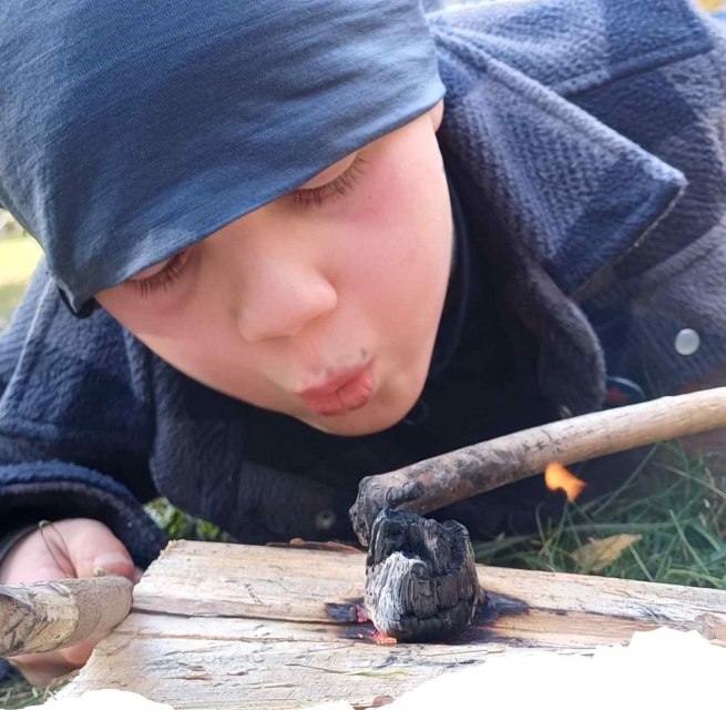 Wir erleben verschiedene alte Techniken! // &copy; Christina Blohm