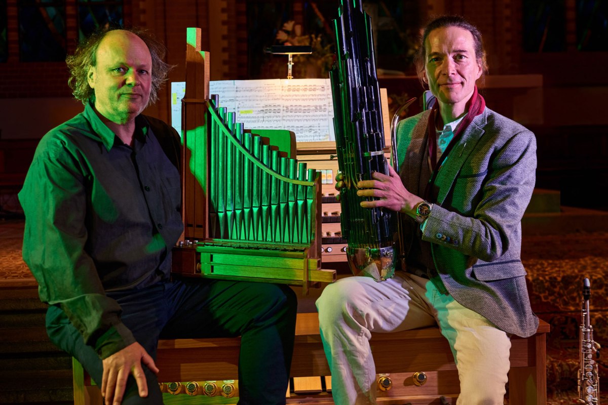 Volker Jaekel (organ) and Gert Anklam (saxophones and sheng) // &copy; Tivadar Nemesi