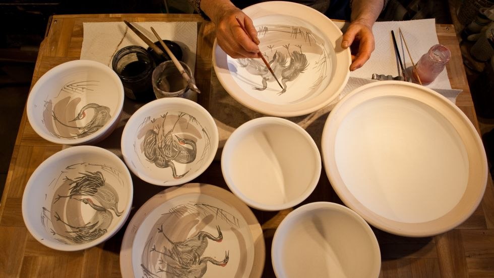 Hand painted ceramics, © J. Reich Hand painted ceramics, © J. Reich