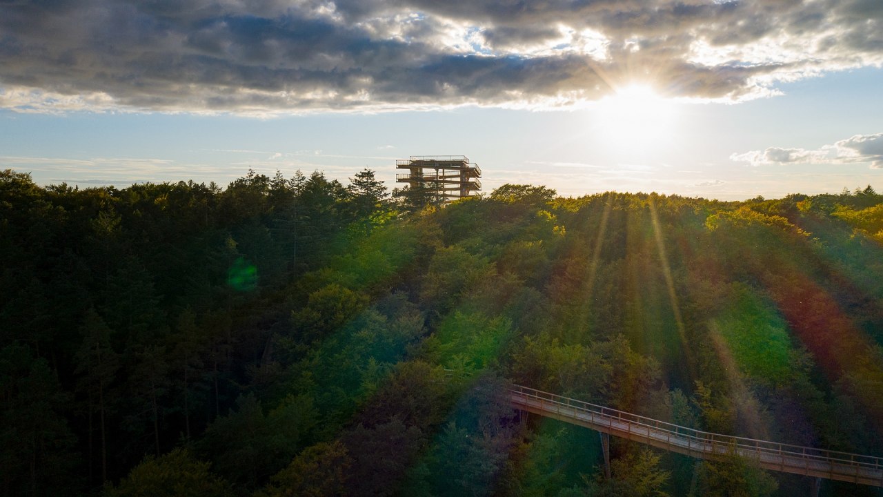 De boomkroonwandeling in Usedom is in elk jaargetijde een aantrekkelijke bestemming voor een uitstapje., &copy; Erlebnis Akademie AG/Baumwipfelpfad Usedom