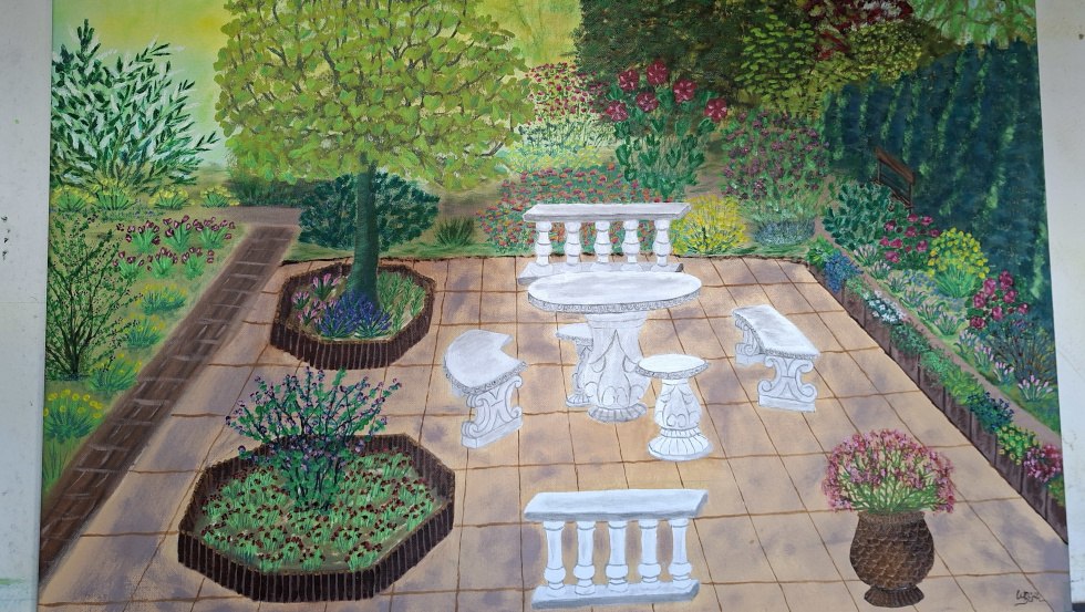 Gartenterrasse&copy;Waltraud B&uuml;ttner, &copy; Waltraud B&uuml;ttner