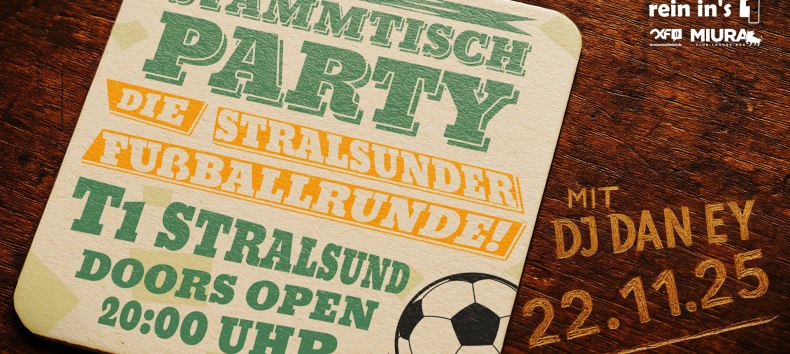 Stammtisch Party - The Stralsund Football Round Table, © Werbezentrum MV GmbH