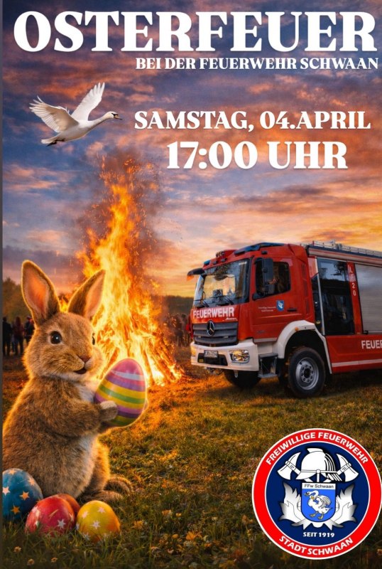 Easter bonfire, &copy; FFW Schwaan