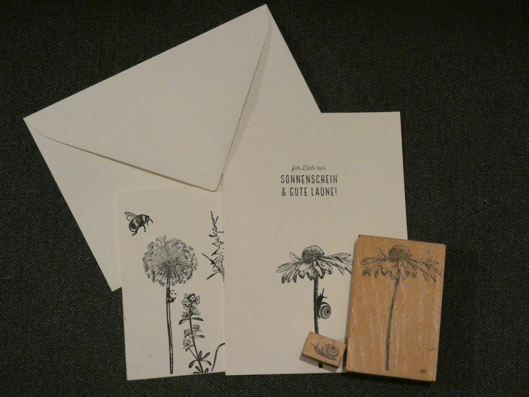 Natural stamp motifs on cards, &copy; Birte Schadlowski/M&uuml;ritzeum