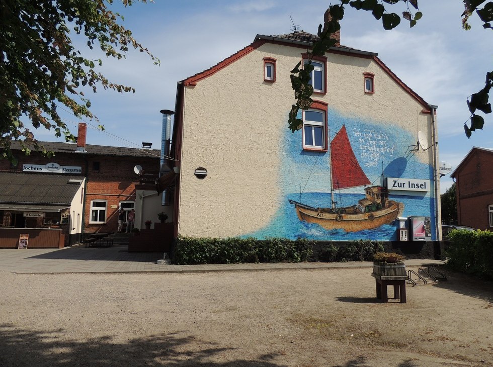 View house wall from beer garden, © Kurverwaltung Insel Poel