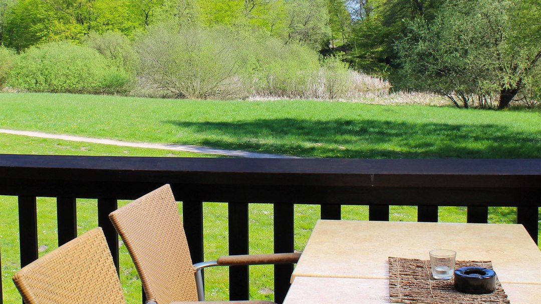 Terras met uitzicht op het park, © The Royal Inn Park Hotel Fasanerie