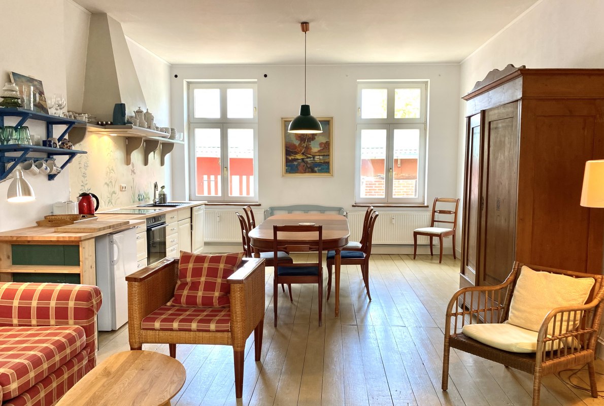 Comfortable apartment on the first floor of the manor house // © Herrenhaus Roggow Comfortable apartment on the first floor of the manor house // © Herrenhaus Roggow