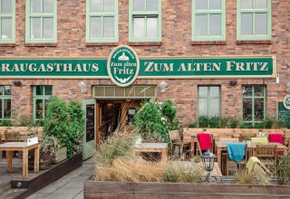 Außenansicht vom Braugasthaus "Zum alten Fritz" Rostock // © BgH Alter Fritz/M. Krüger Außenansicht vom Braugasthaus "Zum alten Fritz" Rostock // © BgH Alter Fritz/M. Krüger