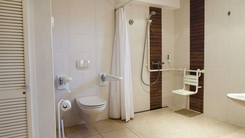 Drempelvrije badkamer in de drempelvrije vakantiewoning op Fischland-Darß-Zingst, © Martin Schweitzer