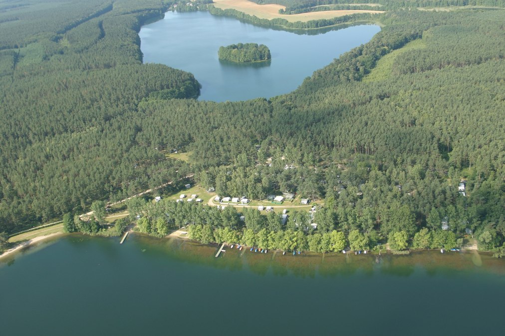 Luchtfoto van de camping, © Hans Döhring