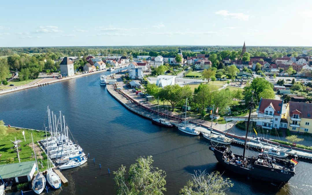 Ueckerm&uuml;nde haven Pommerse rader Ucra, &copy; TMV/G&auml;nsicke