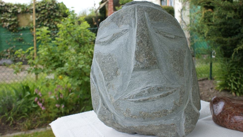 Granieten stenen sculptuur, &copy; G. Noack