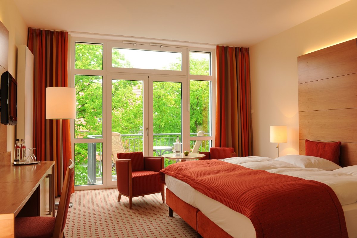 Kamers in het Park-Hotel Hübner // © Hotel Hübner GmbH Kamers in het Park-Hotel Hübner // © Hotel Hübner GmbH