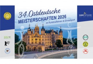 Poster for the 34th East German Championships 2026 in artistic cycling and unicycling // &copy; Maik Gleitsmann, B2 Medien