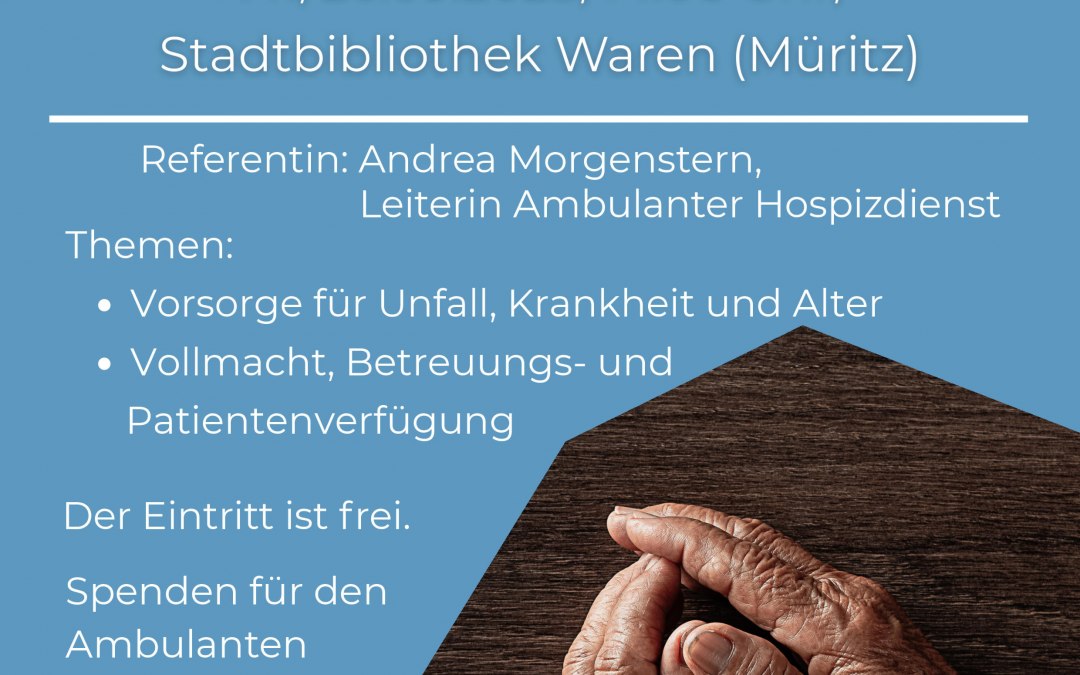 Poster voor het evenement, © Stadtbibliothek Waren (Müritz)