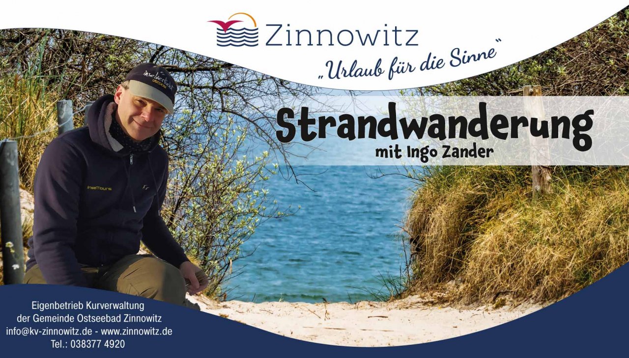 Spacer po plaży z Ingo Zanderem, © Strandwanderung Zinnowitz Ingo Zander