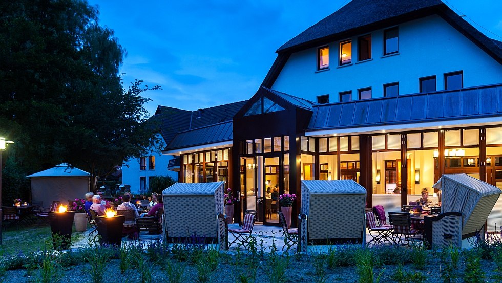 Enjoy quiet moments on our garden terrace // © Hotel Warnemünder Hof GmbH & Co. KG Enjoy quiet moments on our garden terrace // © Hotel Warnemünder Hof GmbH & Co. KG