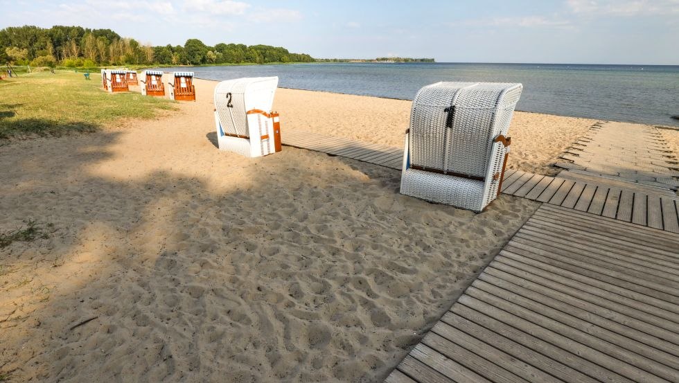 Strandstoelen Surfspot Strand Zierow, © TMV, Danny Gohlke