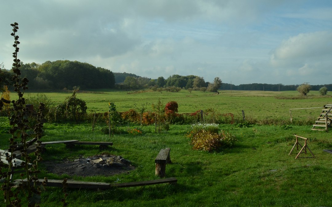 Widok na ogród i pastwisko dla owiec, © Martina Zienert