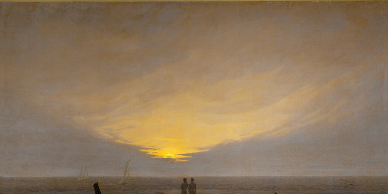 © C. D. Friedrich: Mondaufgang über dem Meer (Ausschnitt), 1821, Öl auf Leinwand, St. Petersburg, Eremitage © C. D. Friedrich: Mondaufgang über dem Meer (Ausschnitt), 1821, Öl auf Leinwand, St. Petersburg, Eremitage
