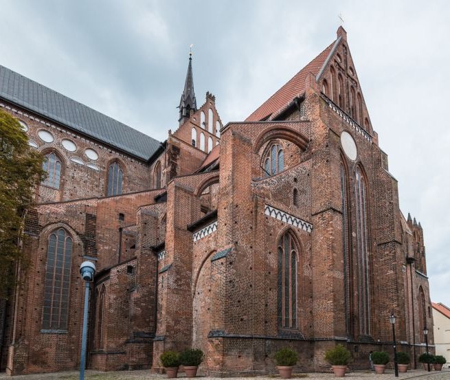 Buitenaanzicht van de Sint-Joriskerk, © TZ Wismar, Anibal Trejo