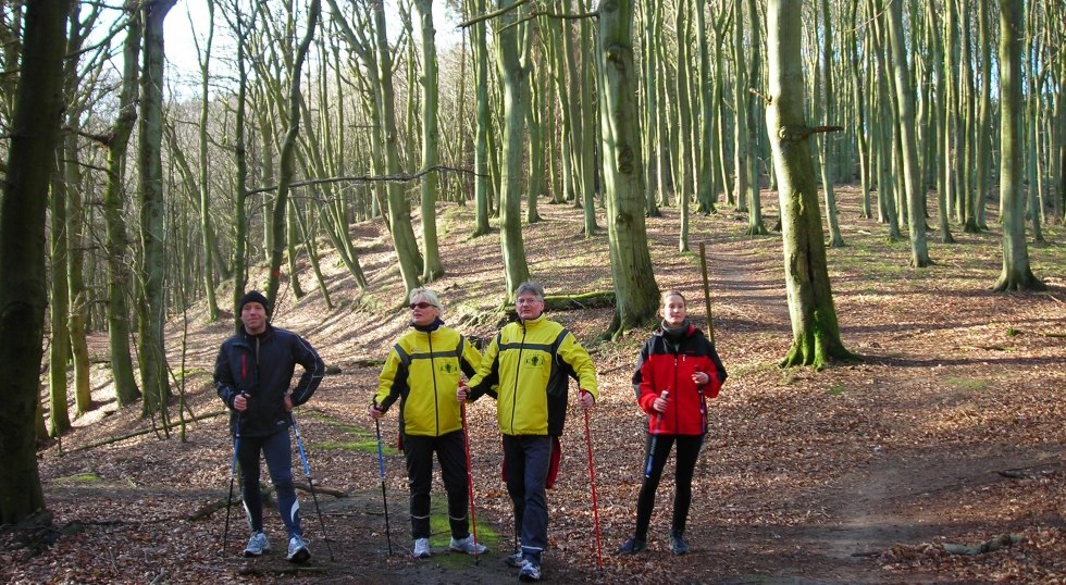 Nordic Walking op Jasmund, © Volker Barthmann