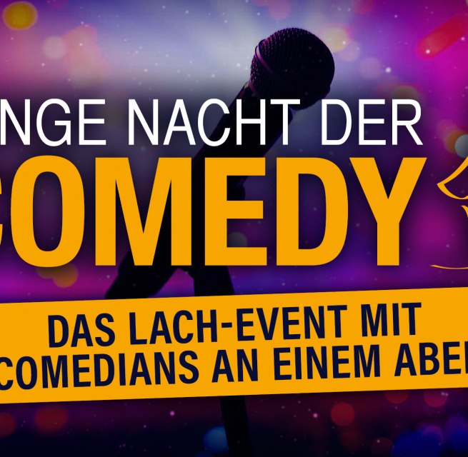 Het lachspektakel met 5 komieken op &eacute;&eacute;n avond // &copy; Lange Nacht der Comedy