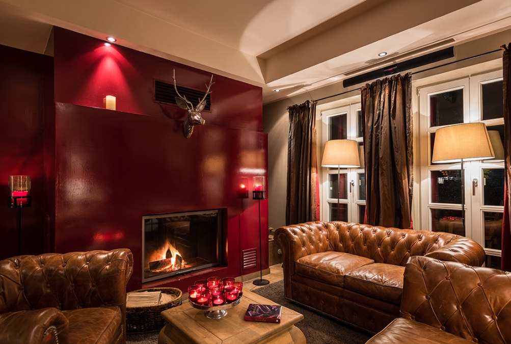 Fireplace lounge of the "Hofwirtschaft, &copy; Fleesensee Resort & SPA