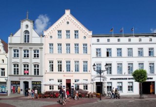 Direct aan het marktplein van de UNESCO-werelderfgoedstad Wismar, © arcona Management GmbH_Henrike Schönen
