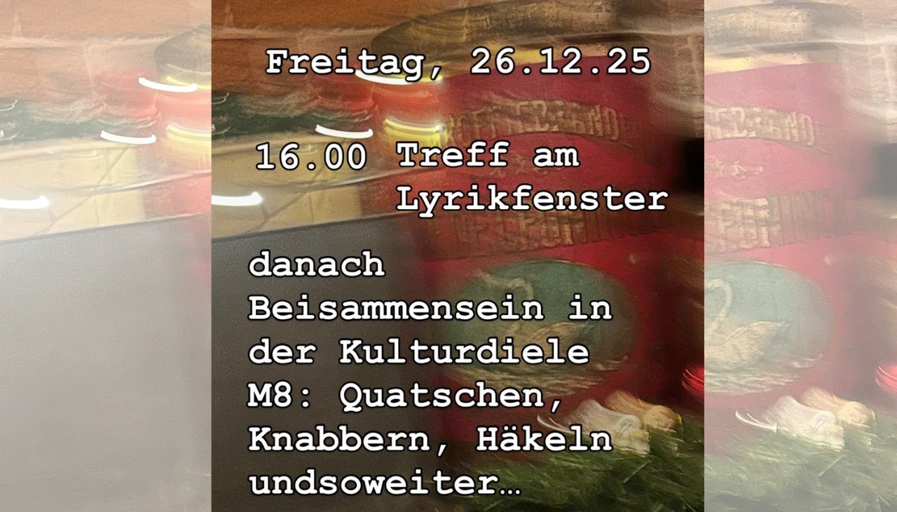 Poetry window, © Anke Kuhnecke Poetry window, © Anke Kuhnecke