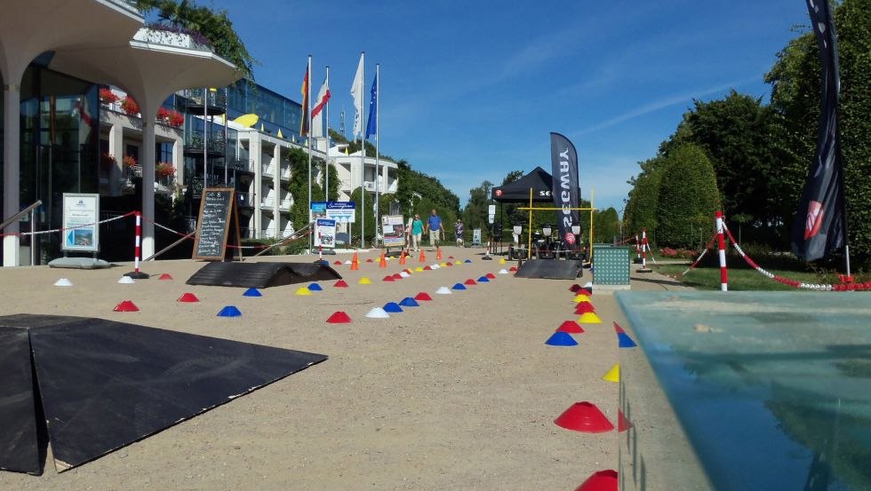 MeckSeg met de cursus te gast op de Gezondheidsdag op Usedom, © MeckSeg/Baugatz