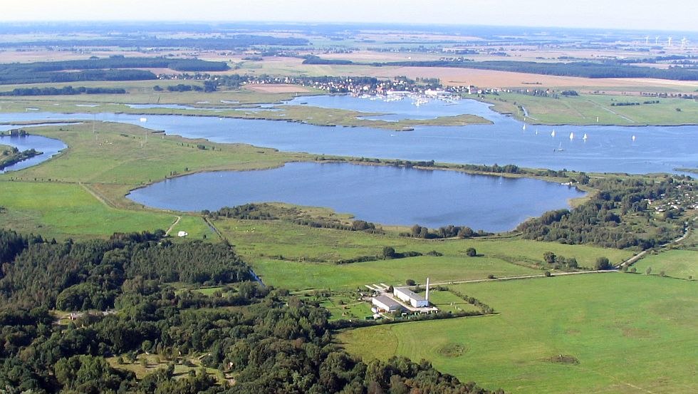Luchtfoto van de schoolherberg Camp Peenemünde, © Uwe Wobser