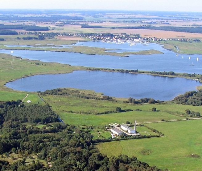 Luchtfoto van de schoolherberg Camp Peenemünde, © Uwe Wobser