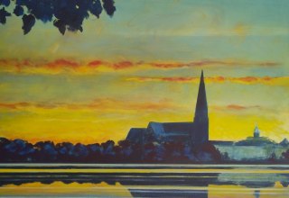 Kai Hoge-Dom zu Schwerin, Acryl auf Leinwand, 80x80 cm. // © Kai Hoge Kai Hoge-Dom zu Schwerin, Acryl auf Leinwand, 80x80 cm. // © Kai Hoge