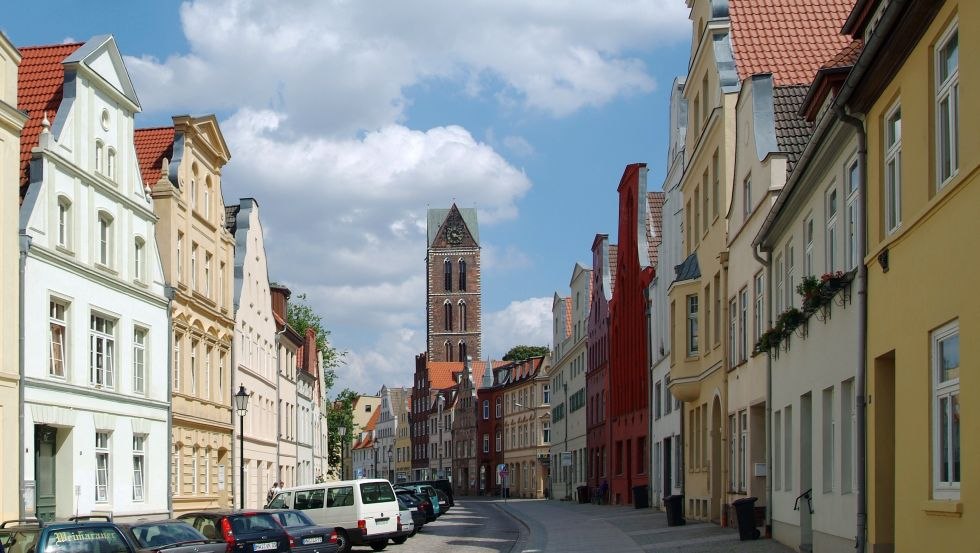 Lübsche Straße van de Hanzestad Wismar, © Hansestadt Wismar, H.Volster