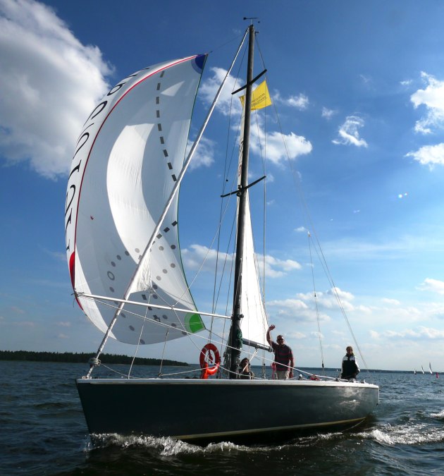 Varen over de Greifswald Bodden, © Segelschule Greifswald Dieter Knopp