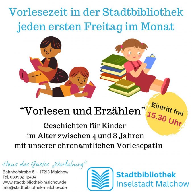 Biblioteka Miejska w Malchow, © Stadtbibliothek Malchow