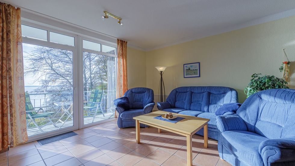 Woongedeelte van het vakantieappartement Seerose, © Andre Pretzel