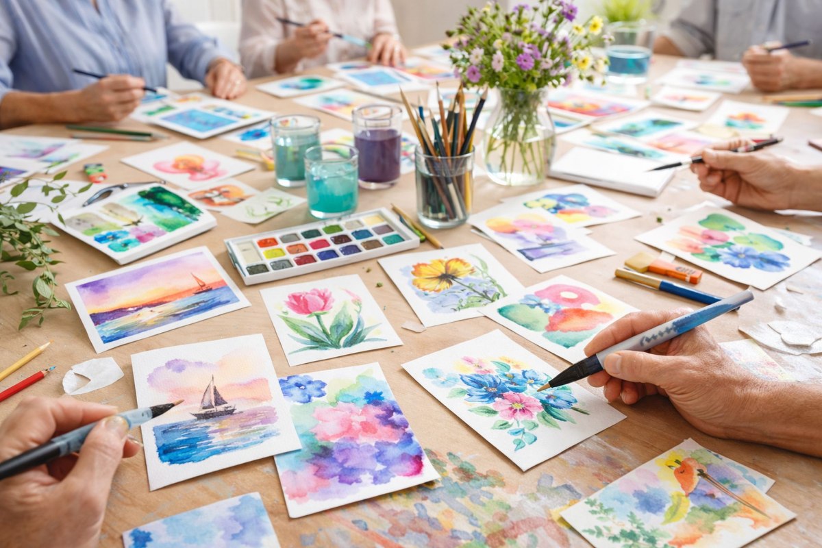 Cursus aquarel schilderen, &copy; Kurverwaltung Goehren