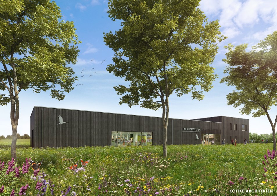 Kranichwelten-Perspektive 1, © Kottke Architekten Kranichwelten-Perspektive 1, © Kottke Architekten