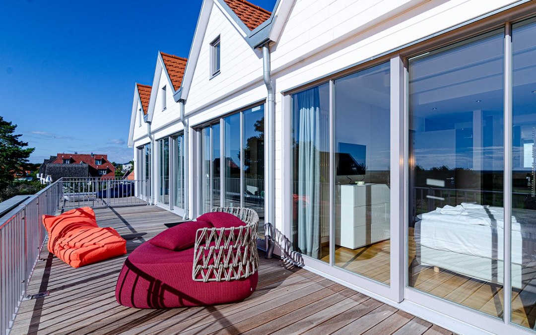 Terras flat 5 en 6, © Hiddenseezimmer