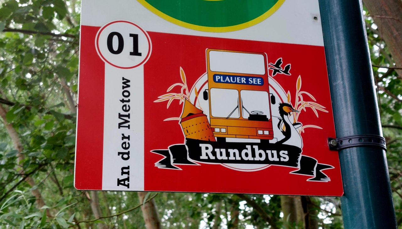 Stop An der Metow, © Rundbus Plauer See