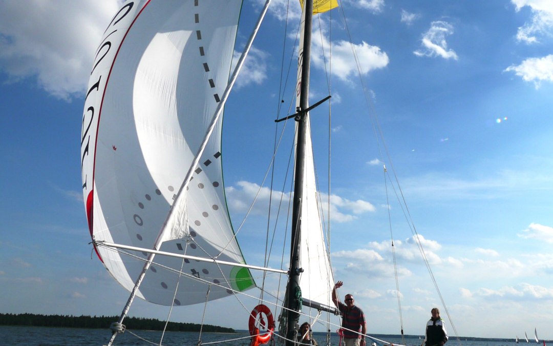 Varen over de Greifswald Bodden, © Segelschule Greifswald Dieter Knopp