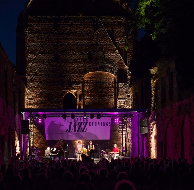 The group Eberhard / Gumpert / Roder / Griener at the Eldena Jazz Events 2015 // &copy; Amt f&uuml;r Bildung, Kultur & Sport Greifswald / (c) Philipp Schroeder (Lensescape.org)
