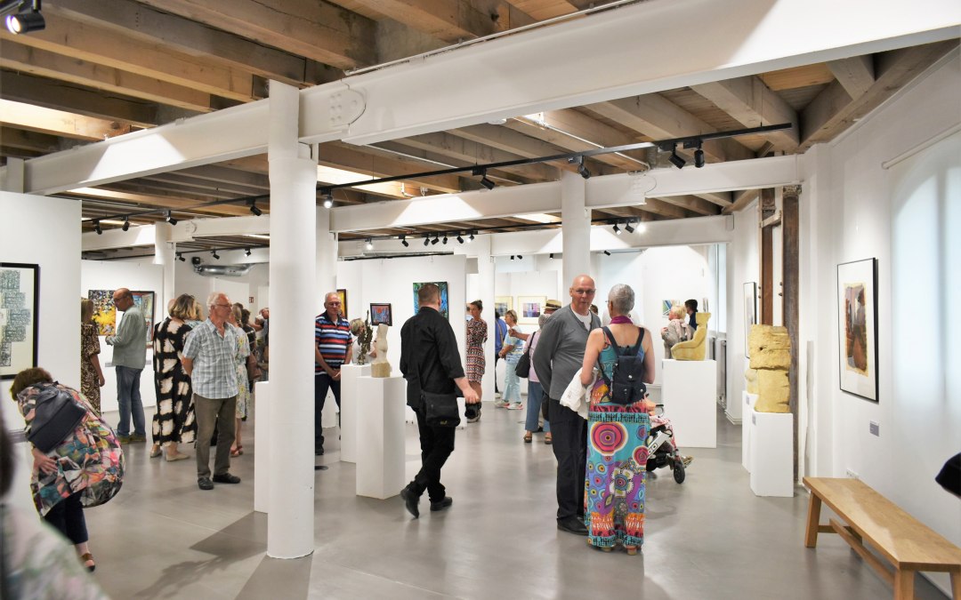 Kunsttentoonstelling 2023 in de speciale tentoonstellingsruimte van het museum - Kulturmühle Parchim, © Axel Schott