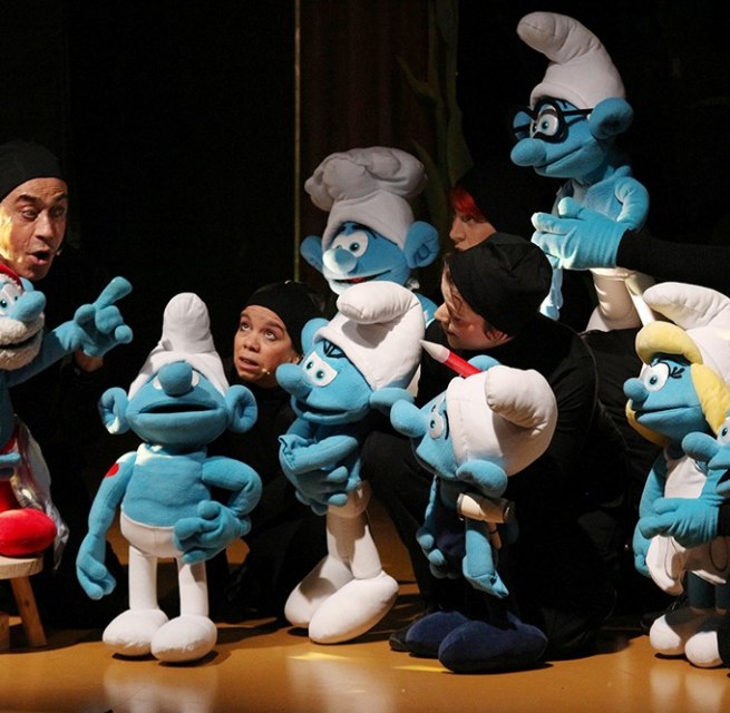 The Smurfs on Stage. // © Whynot Events GmbH The Smurfs on Stage. // © Whynot Events GmbH