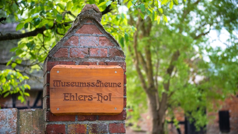 Znak wejścia, © Museumsscheune Ehlershof